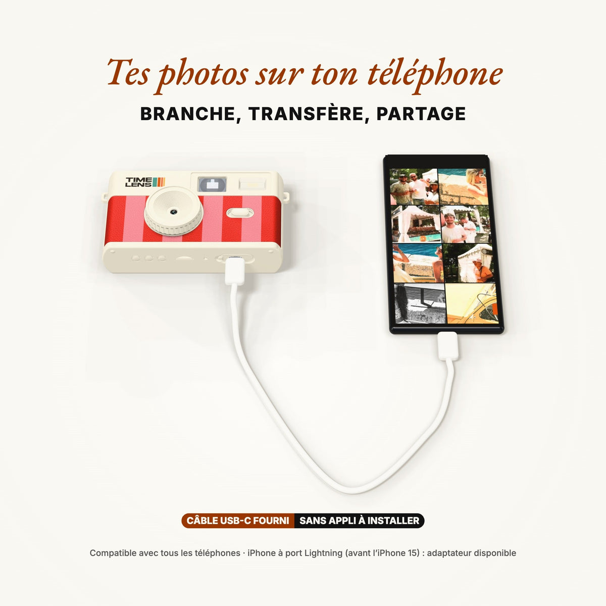 Appareil photo TimeLens® Cream Candy