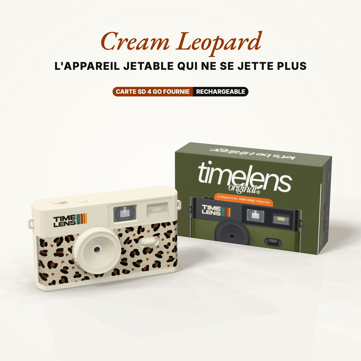 Appareil photo TimeLens® Cream Leopard