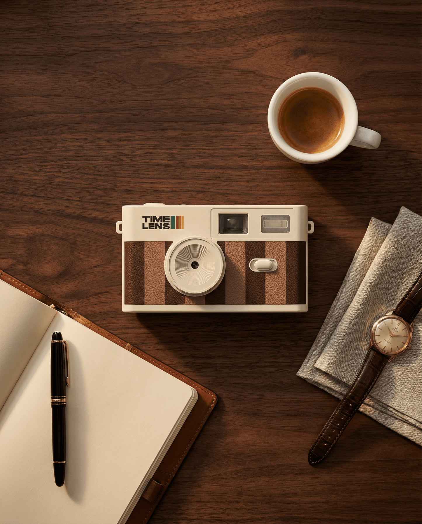 Appareil photo TimeLens® Cream Rosewood - TIME LENS - TL0115 -