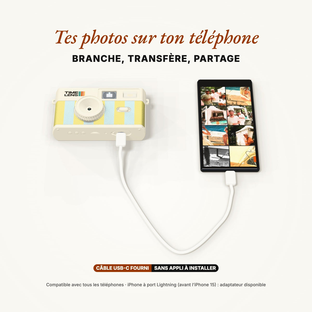 Appareil photo TimeLens® Cream Sorbet