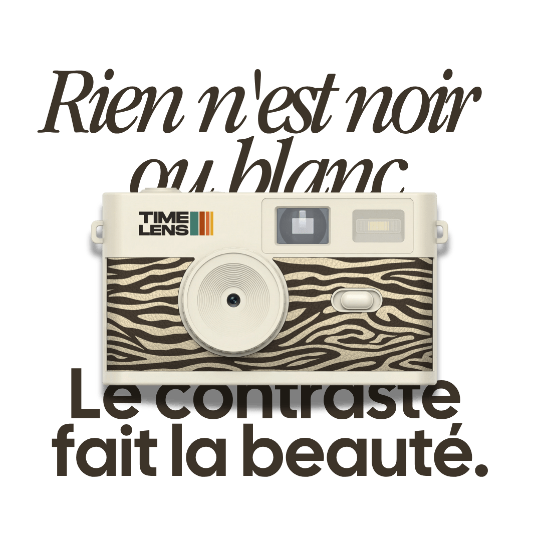 Appareil photo TimeLens® Cream Zebra - TIME LENS - TL0120 -
