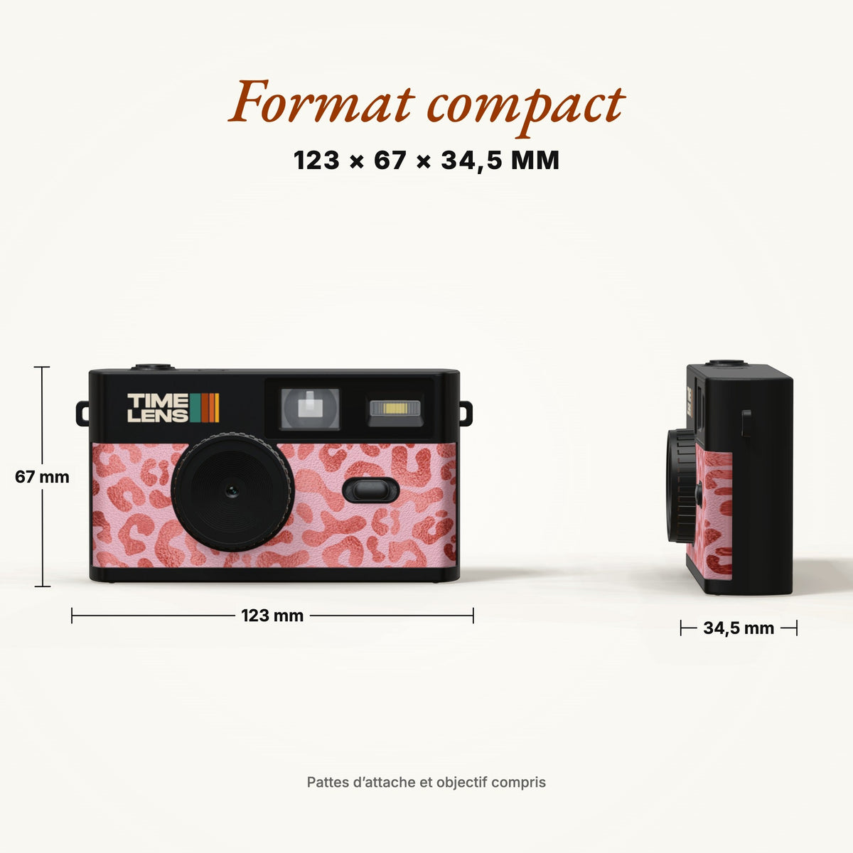 Appareil photo TimeLens® Pink Leopard - TIME LENS - TL0112 -