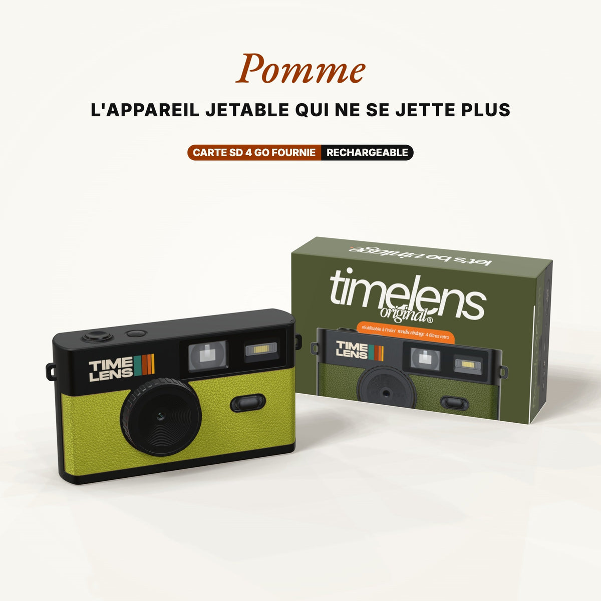Appareil photo TimeLens® Pomme - TIME LENS - TL0110 -