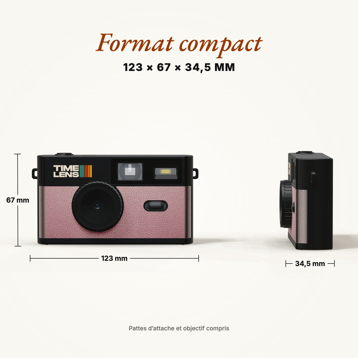 Appareil photo TimeLens® POP EDITION 80's PINK GOLD - TIME LENS - TL0202 -