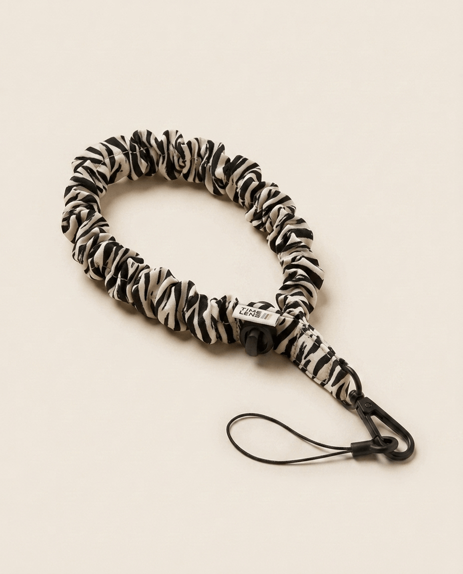 Dragonne Cream Zebra - TIME LENS - TL-DRAG-CRZEB -