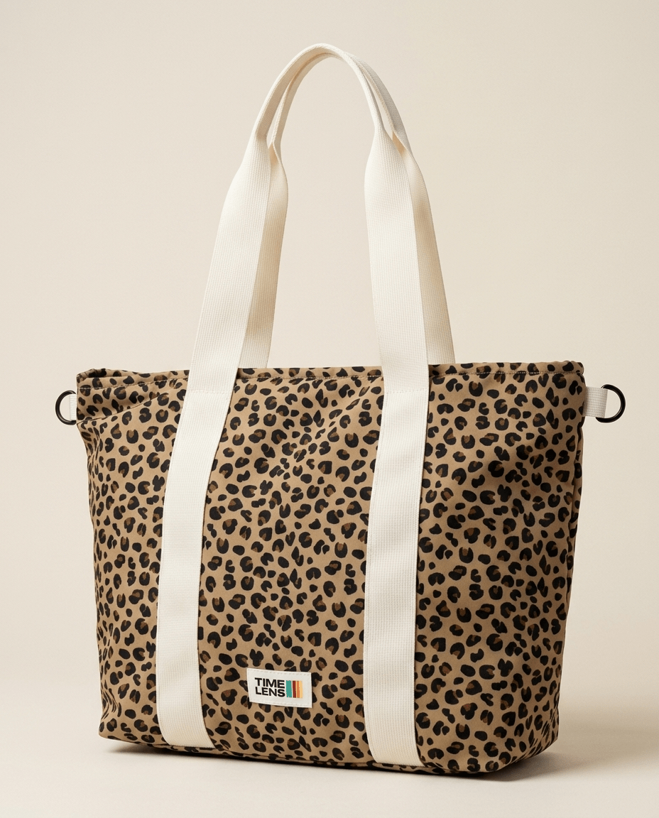 Tote Bag Leopard - TIME LENS - TL-TOTE-LEOP -