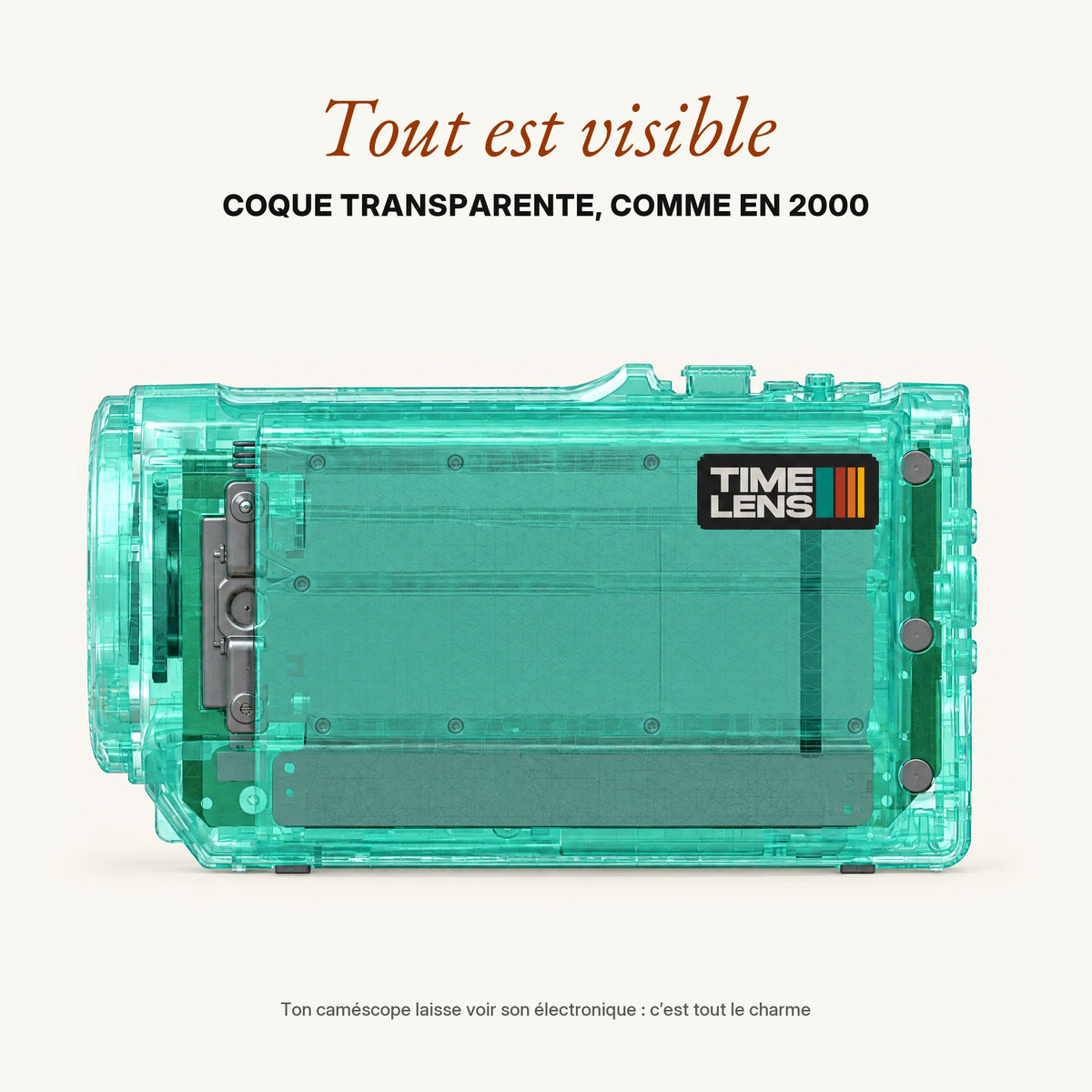 TimeLens® Replay Vert d'eau – coque transparente