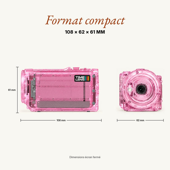 TimeLens® Replay Rose – dimensions 108 × 62 × 61 mm