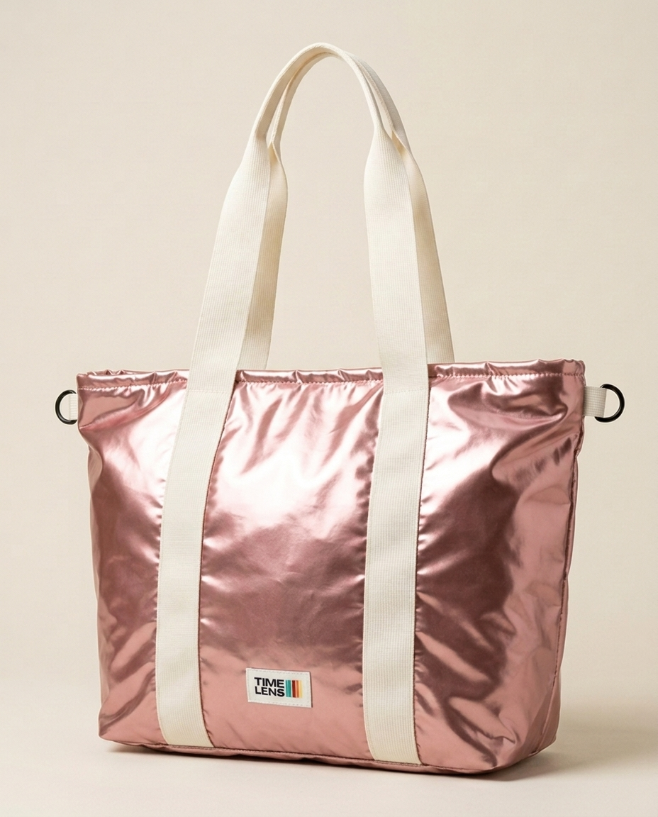 Tote Bag 80's Pink Gold