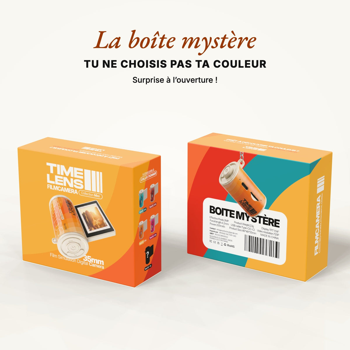 Appareil photo porte-clé TimeLens® Mini – Boîte mystère - TIME LENS - TLMINI1 -