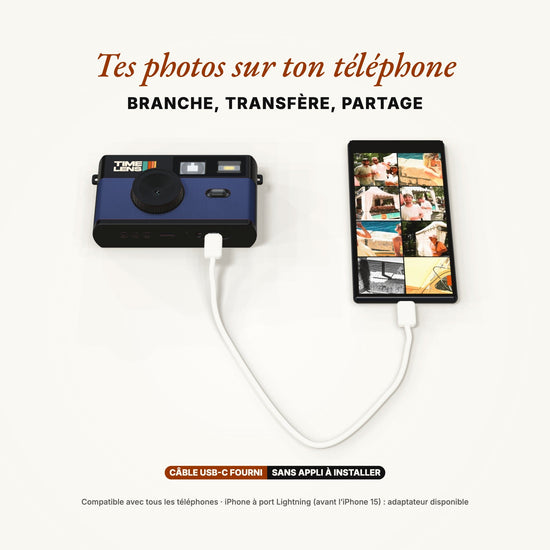 Appareil photo TimeLens® Bleu - TIME LENS - TL0104 -