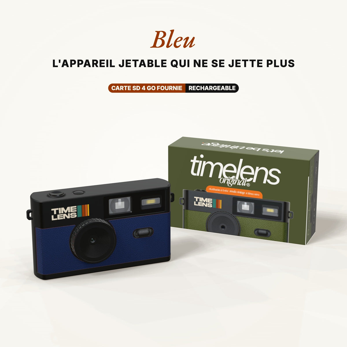 Appareil photo TimeLens® Bleu - TIME LENS - TL0104 -