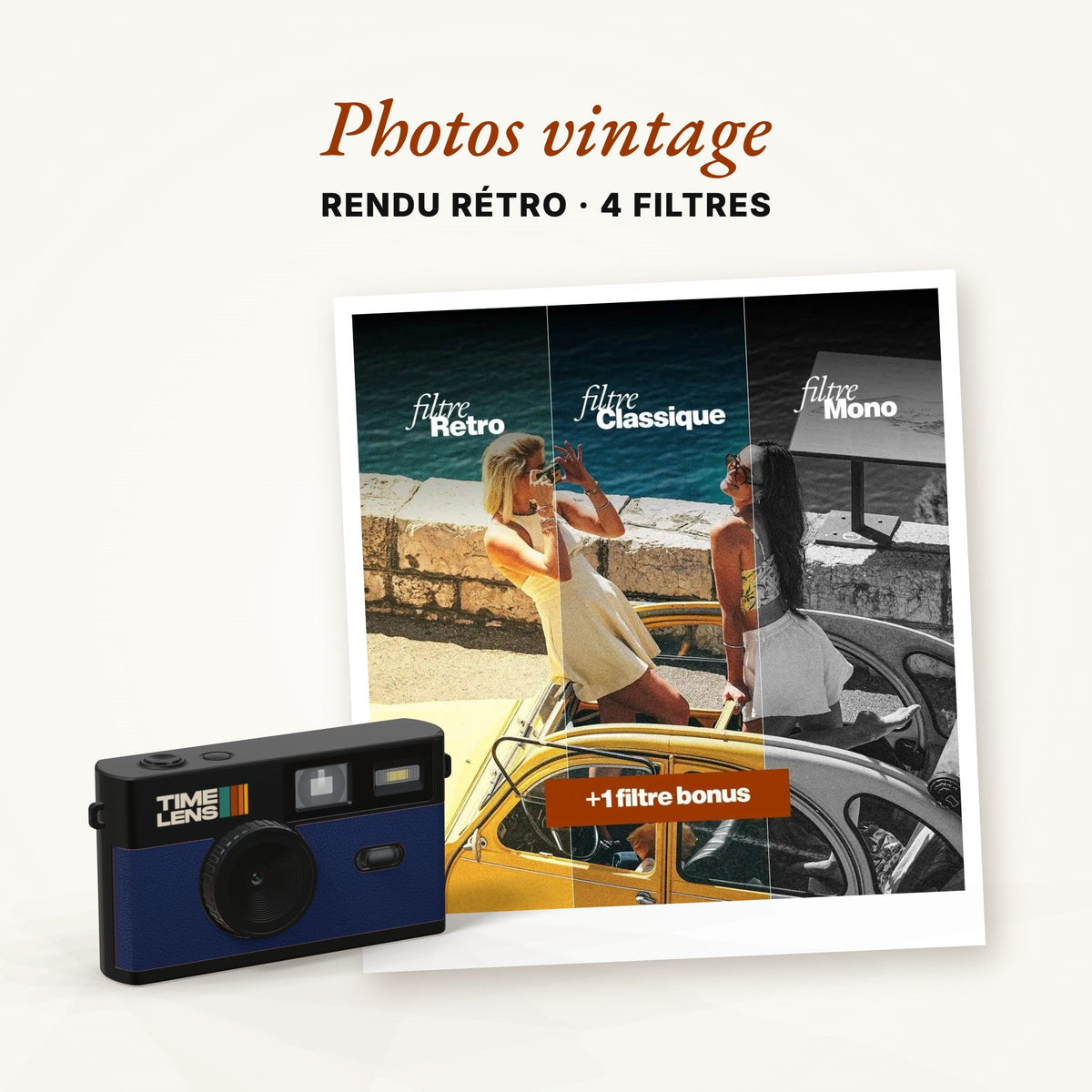 Appareil photo TimeLens® Bleu - TIME LENS - TL0104 -