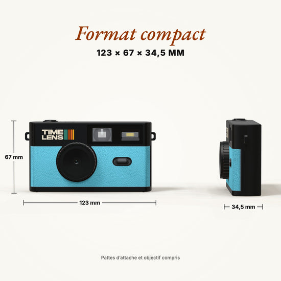 Appareil photo TimeLens® Bleu Turquoise - TIME LENS - TL0103 -