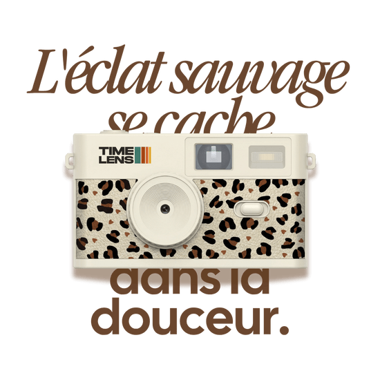 Appareil photo TimeLens® Cream Leopard - TIME LENS - TL0118 - 