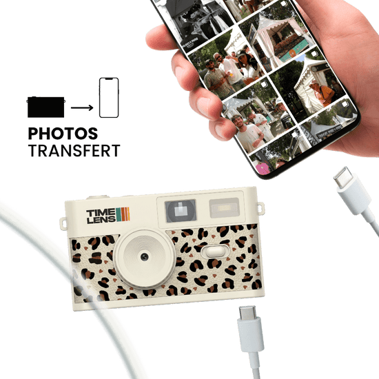 Appareil photo TimeLens® Cream Leopard - TIME LENS - TL0118 - 