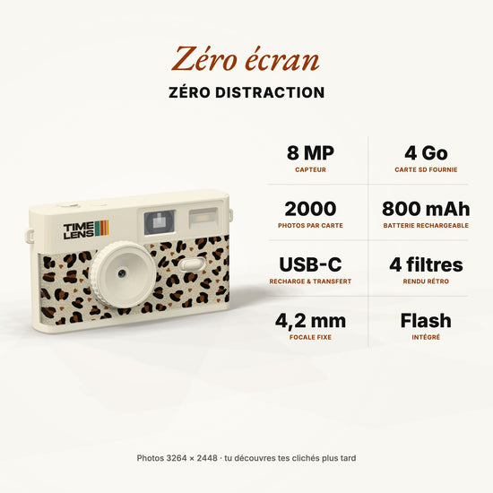 Appareil photo TimeLens® Cream Leopard