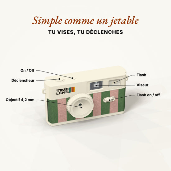 Appareil photo TimeLens® Cream rosemary - TIME LENS - TL0123 -