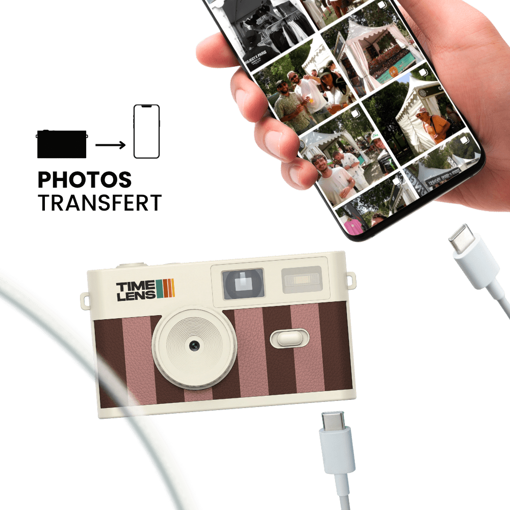 Appareil photo TimeLens® Cream Rosewood - TIME LENS - TL0115 - 