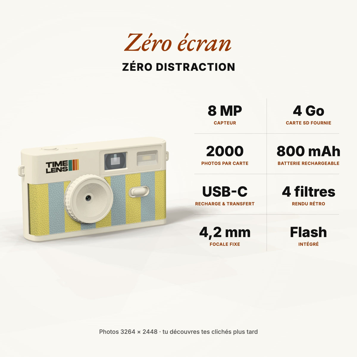Appareil photo TimeLens® Cream Sorbet