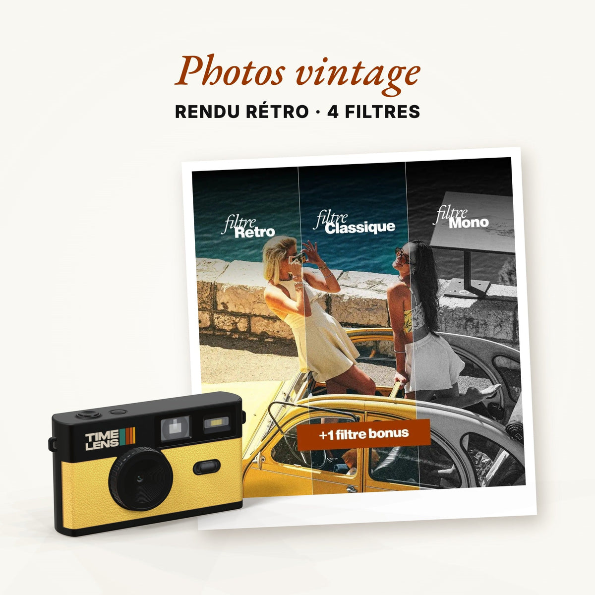 Appareil photo TimeLens® Jaune - TIME LENS - TL0105 -