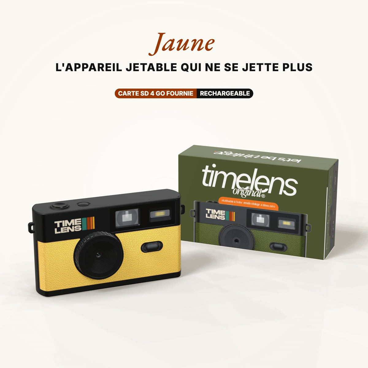 Appareil photo TimeLens® Jaune - TIME LENS - TL0105 -