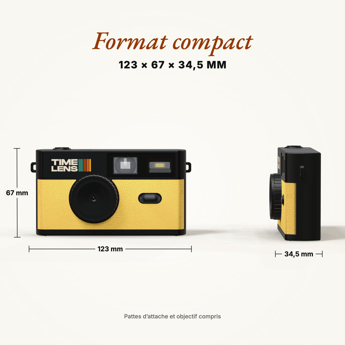 Appareil photo TimeLens® Jaune - TIME LENS - TL0105 -
