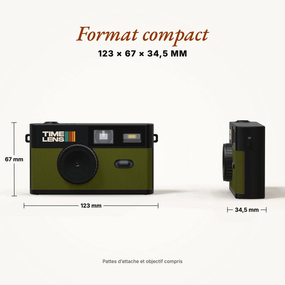 Appareil photo TimeLens® Kaki - TIME LENS - TL0108 -