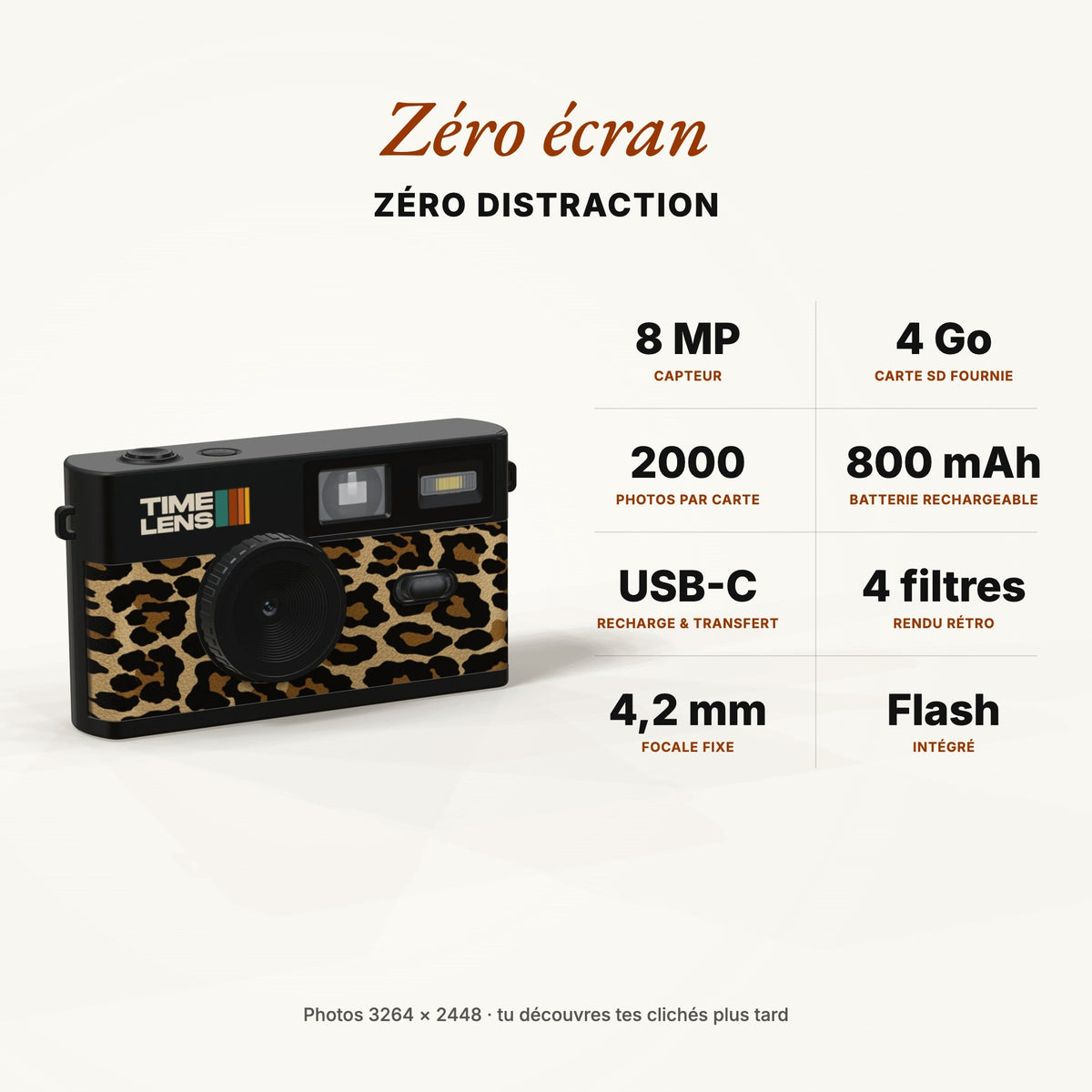 Appareil photo TimeLens® Leopard - TIME LENS - TL0113 -