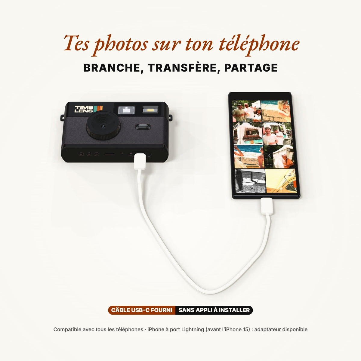 Appareil photo TimeLens® Noir