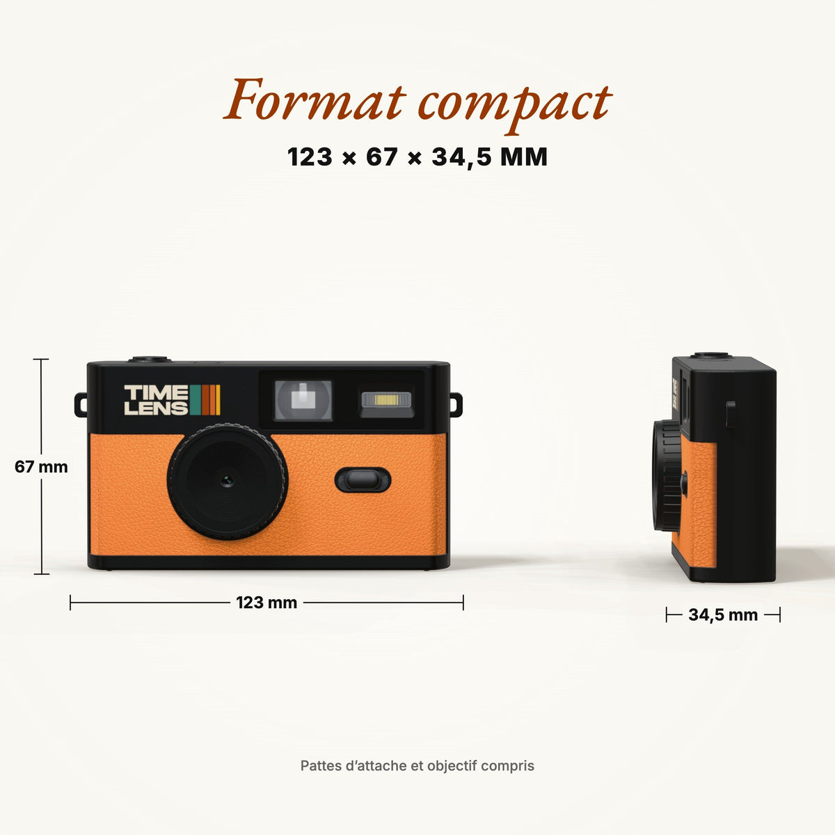 Appareil photo TimeLens® Orange - TIME LENS - TL0102 -