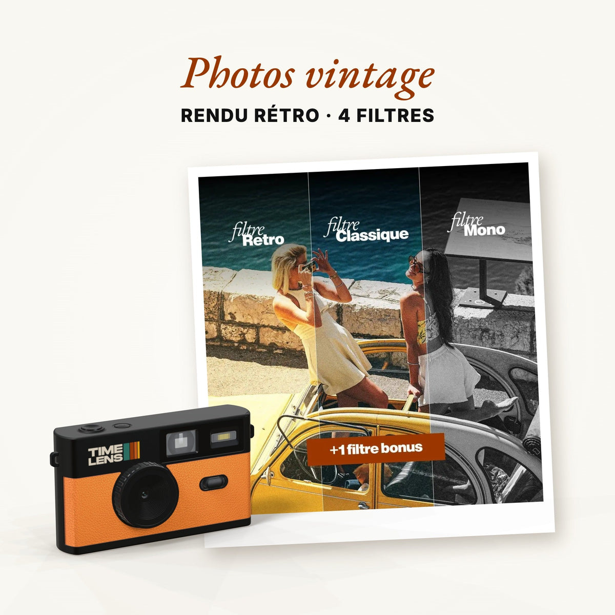 Appareil photo TimeLens® Orange - TIME LENS - TL0102 -