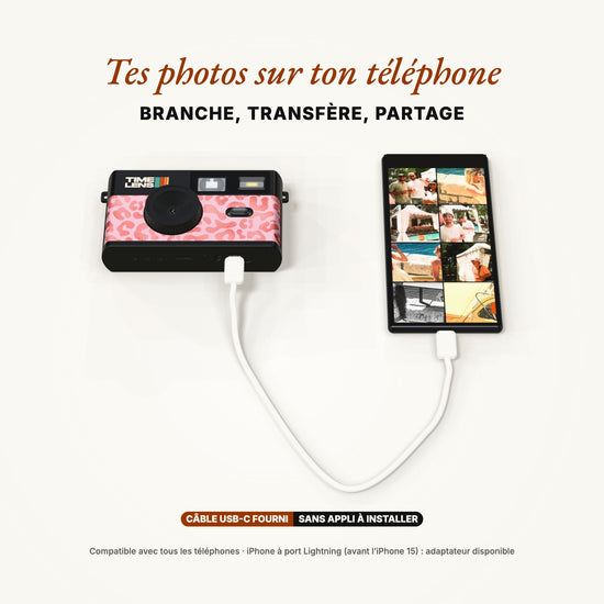 Appareil photo TimeLens® Pink Leopard - TIME LENS - TL0112 -
