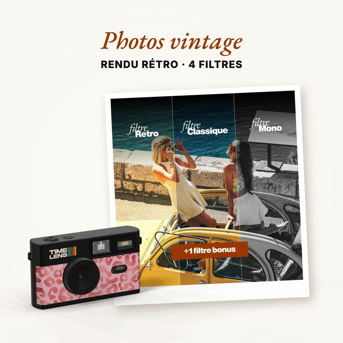 Appareil photo TimeLens® Pink Leopard - TIME LENS - TL0112 -