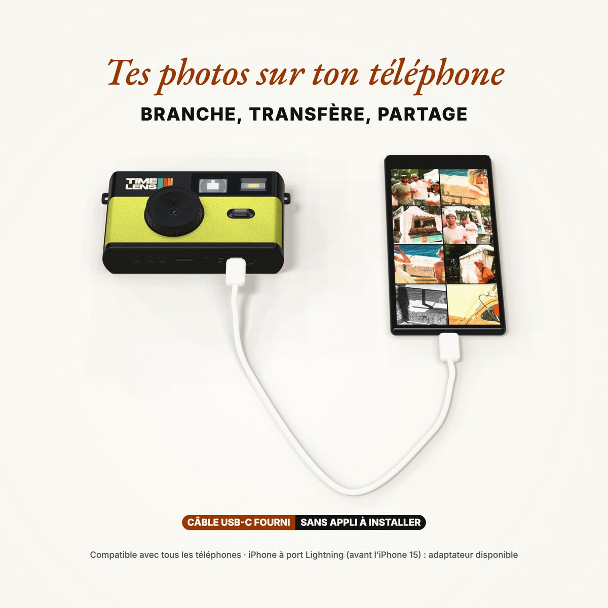 Appareil photo TimeLens® Pomme - TIME LENS - TL0110 -