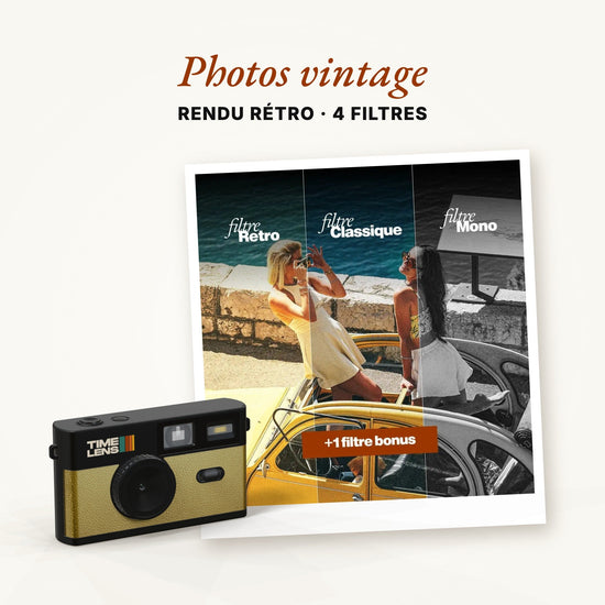 Appareil photo TimeLens® POP EDITION 80's Gold - TIME LENS - TL0201 -