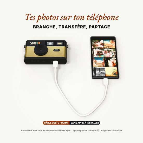 Appareil photo TimeLens® POP EDITION 80's Gold - TIME LENS - TL0201 -