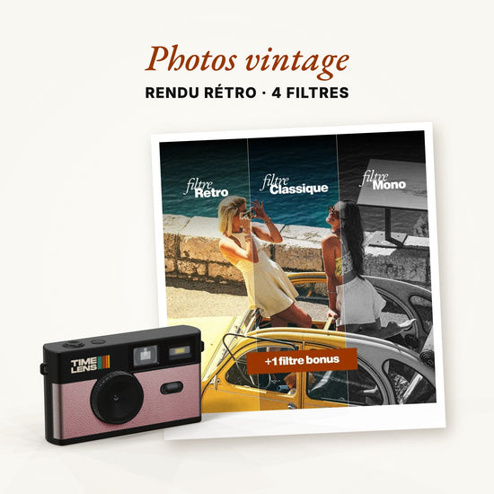 Appareil photo TimeLens® POP EDITION 80's PINK GOLD - TIME LENS - TL0202 -