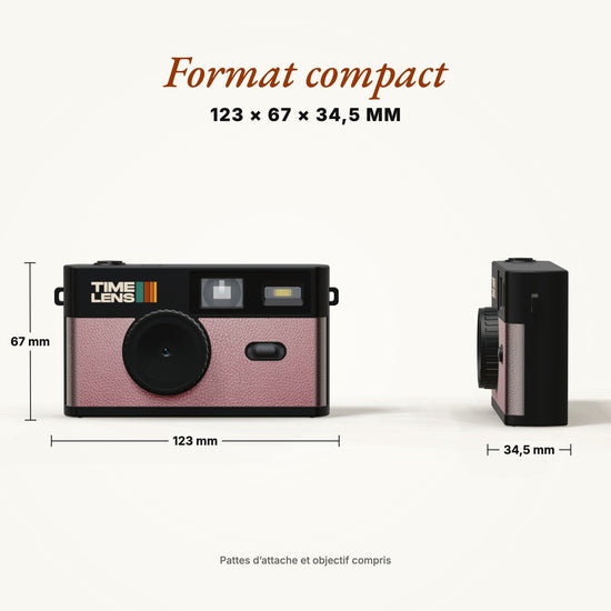 Appareil photo TimeLens® POP EDITION 80's PINK GOLD - TIME LENS - TL0202 -