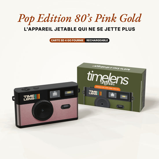 Appareil photo TimeLens® POP EDITION 80's PINK GOLD - TIME LENS - TL0202 -