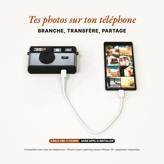 Appareil photo TimeLens® POP EDITION 80's SILVER - TIME LENS - TL0203 -