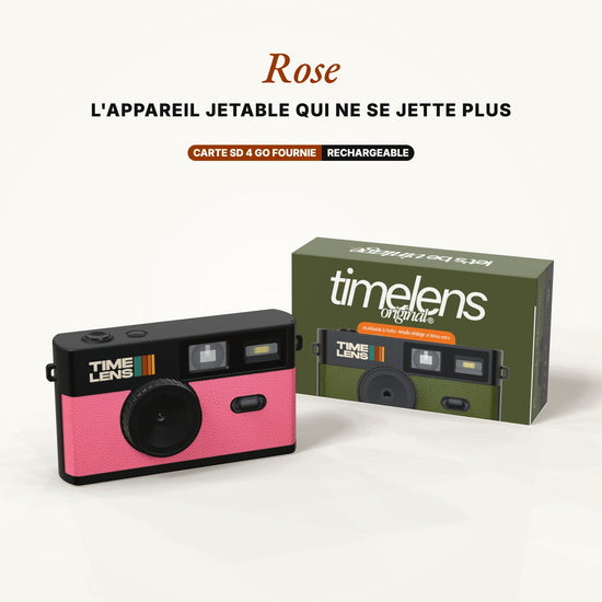 Appareil photo TimeLens® Noir & Rose