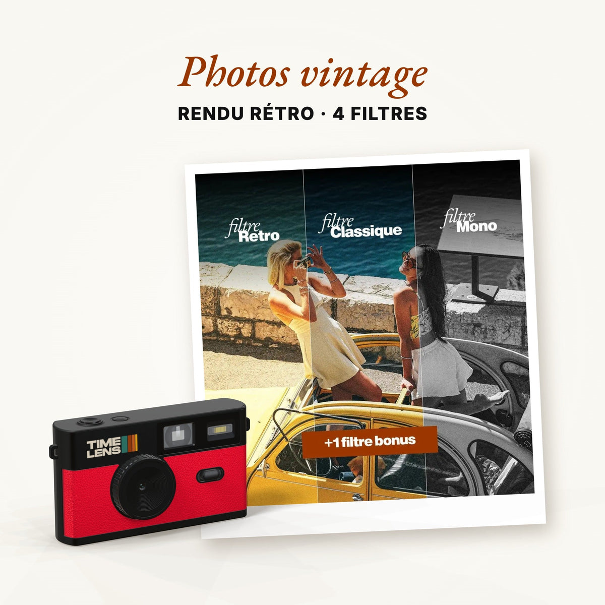Appareil photo TimeLens® Rouge - TIME LENS - TL0107 -