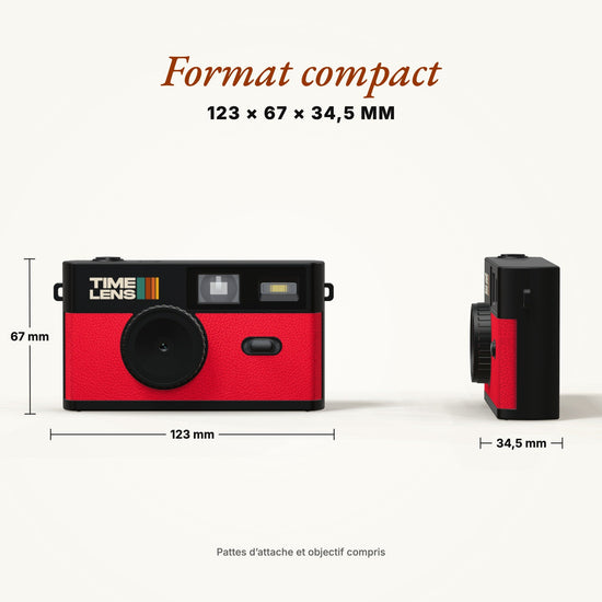 Appareil photo TimeLens® Rouge - TIME LENS - TL0107 -