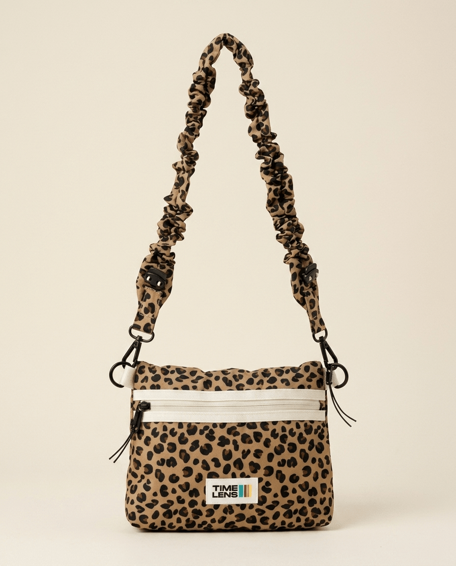Sacoche Cream Leopard - TIME LENS - TL-SACO-CRLEO -