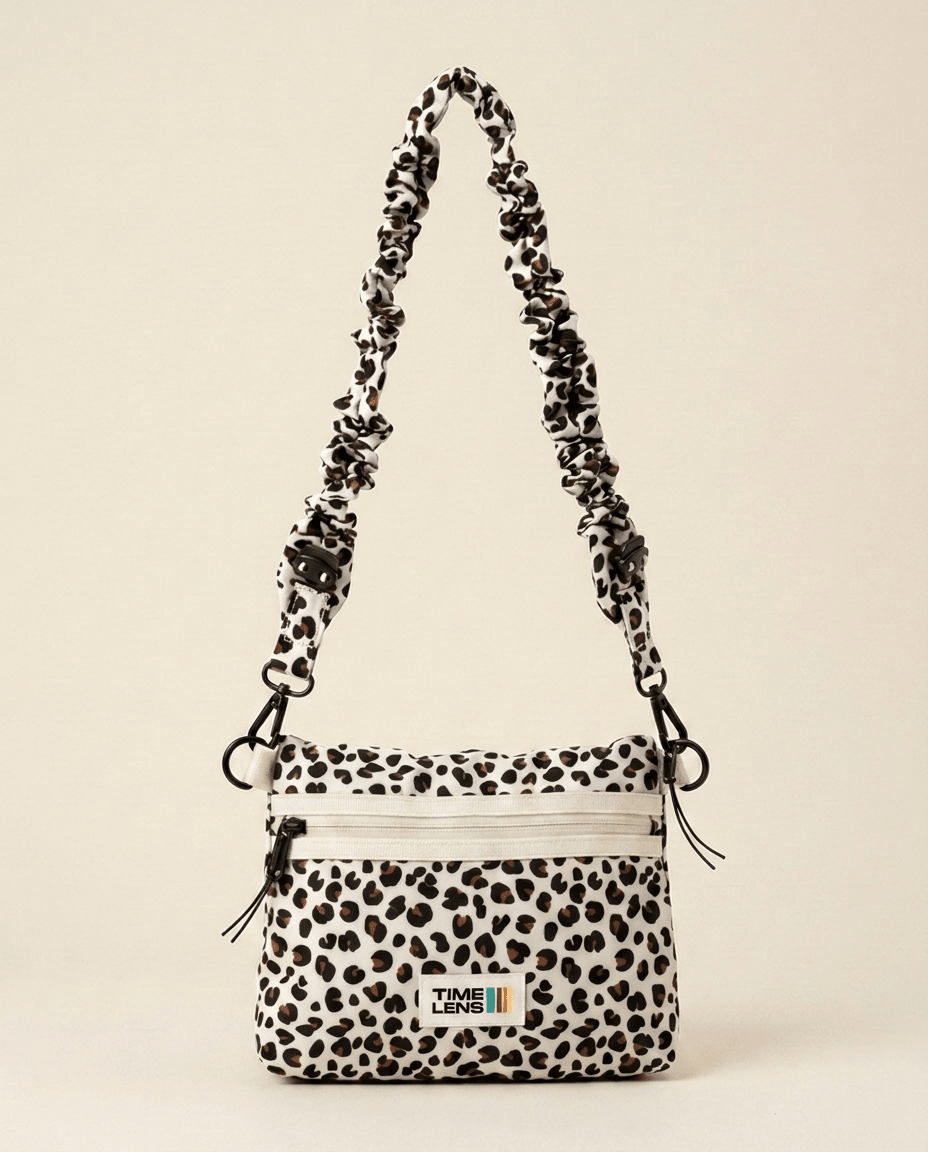 Sacoche Cream Leopard - TIME LENS - TL-SACO-CRLEO -