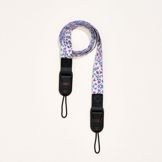 Sangle bandoulière 2 points "Pastel Flora" - TIME LENS - TLS04 - 