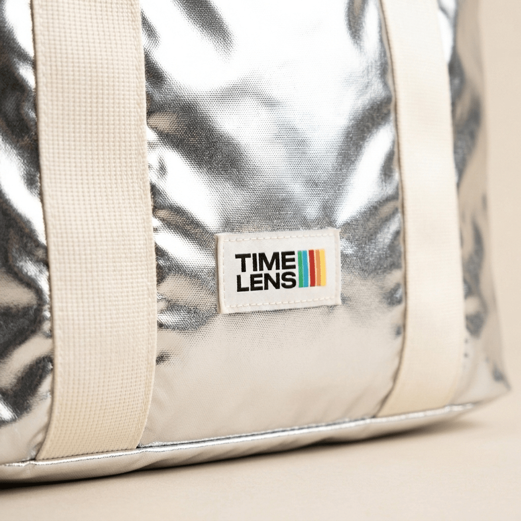 Tote Bag 80's Silver - TIME LENS - TL-TOTE-SIL80 -
