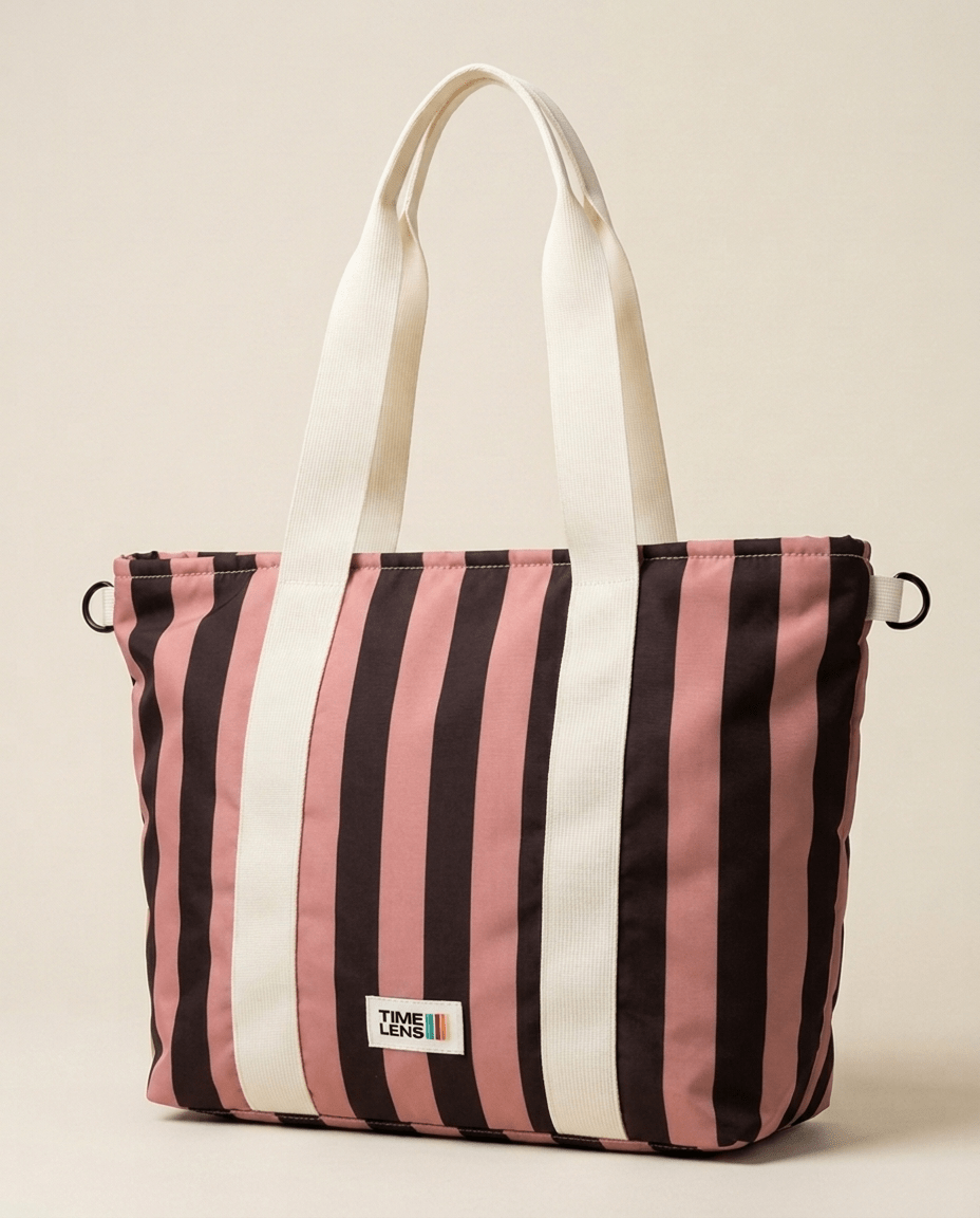 Tote Bag Cream Rosewood - TIME LENS - TL-TOTE-CRROS -